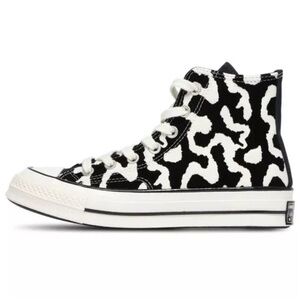 Chuck Taylor All Star 70 Hi Leopard Remix Black.